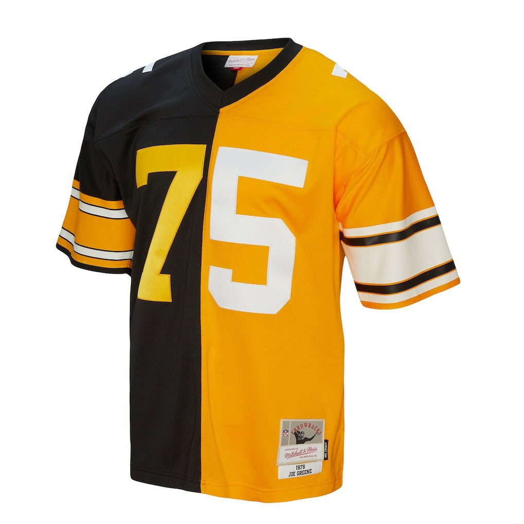 Joe Greene Pittsburgh Steelers 1976 Split Legacy Replica Jersey Black/Gold | Mitchell & Ness