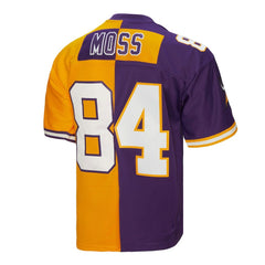 Randy Moss Minnesota Vikings 1998 Split Legacy Replica Jersey Purple/Gold | Mitchell & Ness
