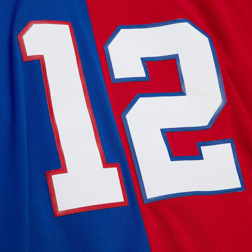 Jim Kelly Buffalo Bills 1990 Split Legacy Replica Jersey Royal/Red | Mitchell & Ness