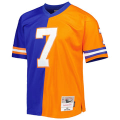 John Elway Denver Broncos 1990 Split Legacy Replica Jersey Royal/Orange | Mitchell & Ness