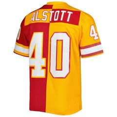 Mike Alstott Tampa Bay Buccaneers 1996 Split Legacy Replica Jersey Orange/Red | Mitchell & Ness