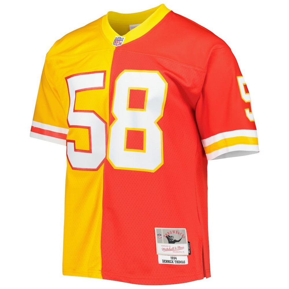 Derrick Thomas Kansas City Chiefs 1994 Split Legacy Replica Jersey Red/Gold | Mitchell & Ness