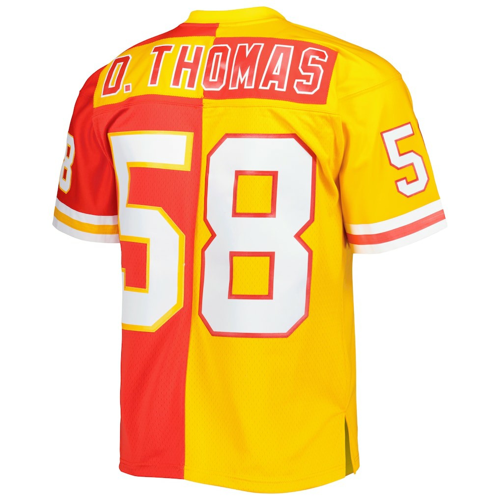 Derrick Thomas Kansas City Chiefs 1994 Split Legacy Replica Jersey Red/Gold | Mitchell & Ness