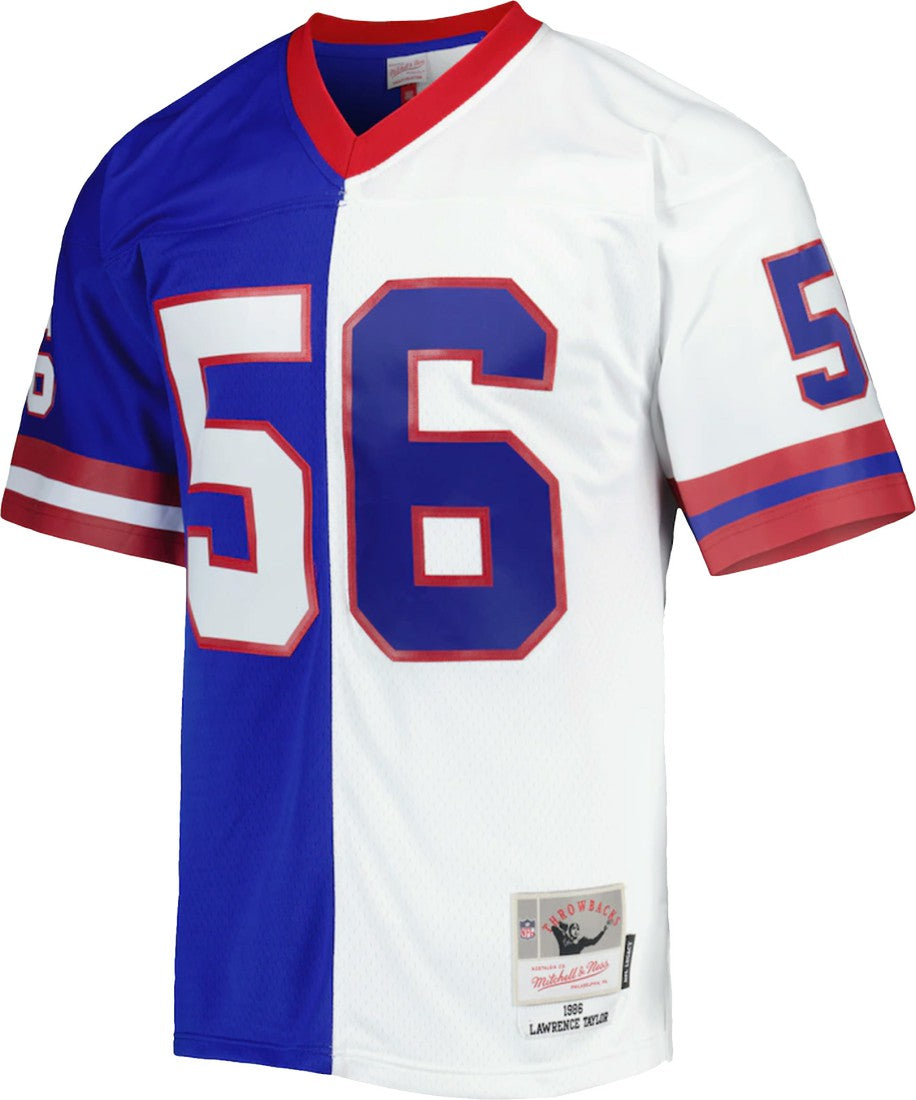 Lawrence Taylor New York Giants 1986 Split Legacy Replica Jersey Royal/White | Mitchell & Ness