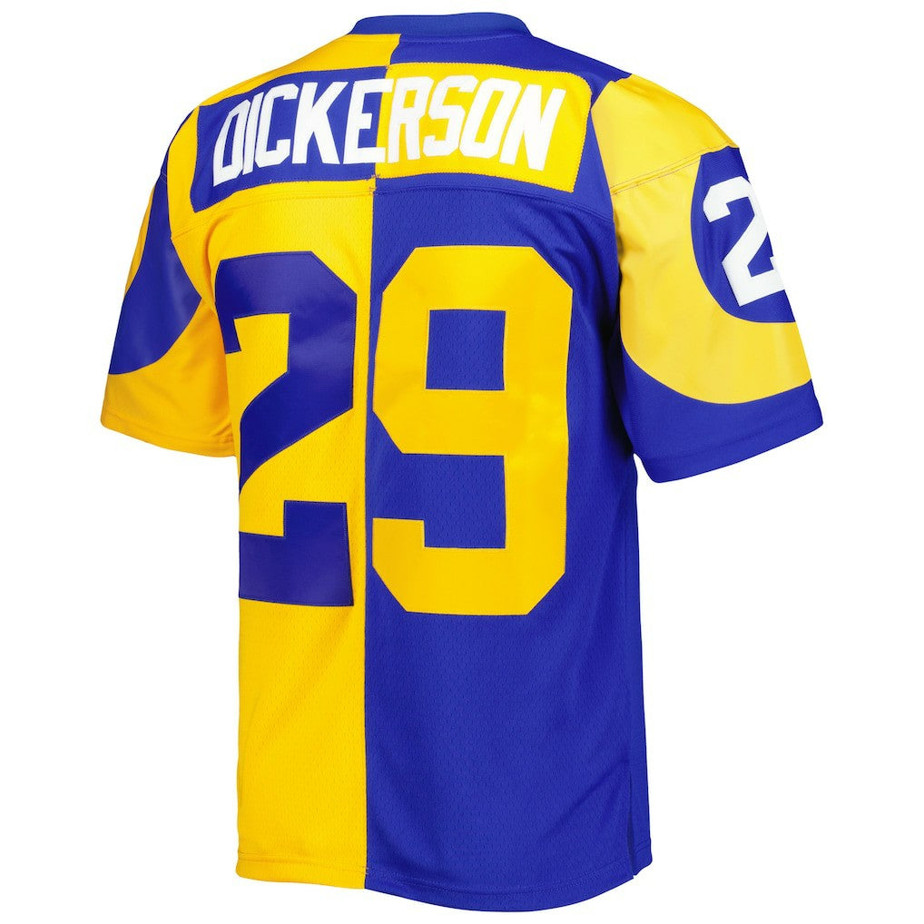 Eric Dickerson Los Angeles Rams 1984 Split Legacy Replica Jersey Royal/Gold | Mitchell & Ness
