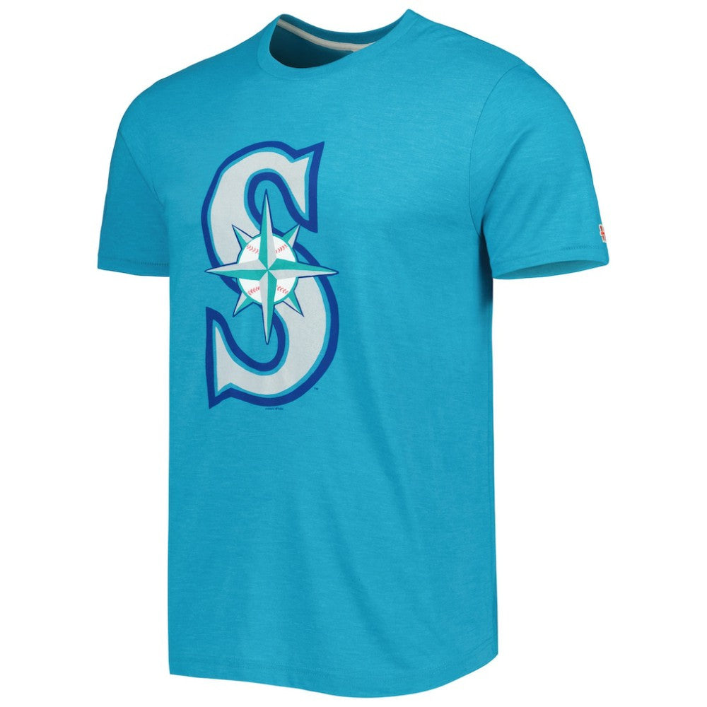 Seattle Mariners Homage Hand Drawn Logo Tri-Blend T-Shirt - MLB
