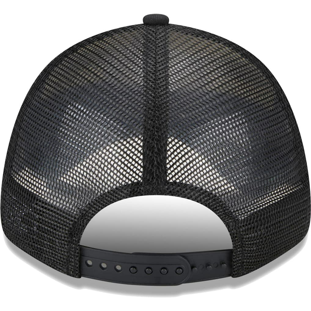 Brooklyn Nets Stripes 9FORTY Trucker Snapback Hat Black - NBA