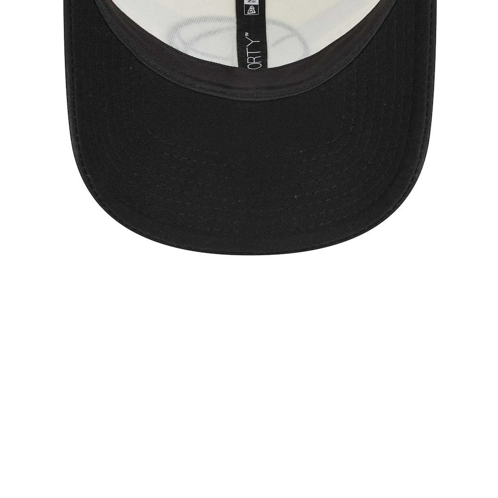 Brooklyn Nets Stripes 9FORTY Trucker Snapback Hat Black - NBA