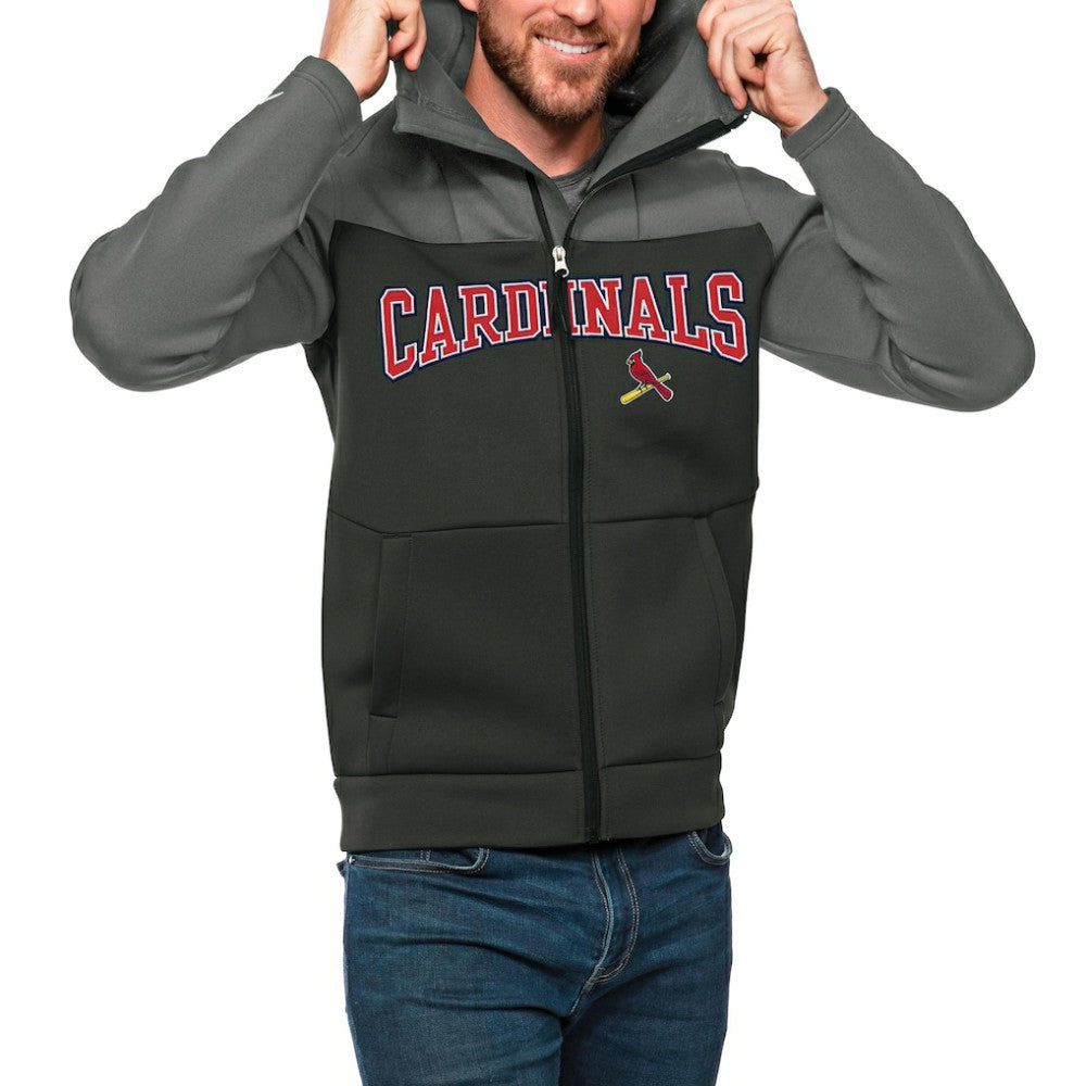 St. Louis Cardinals Antigua Wordmark Protect Full-Zip Hoodie - MLB
