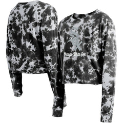 Chicago White Sox New Era Women's Tie-Dye Cropped Long Sleeve T-Shirt - MLB