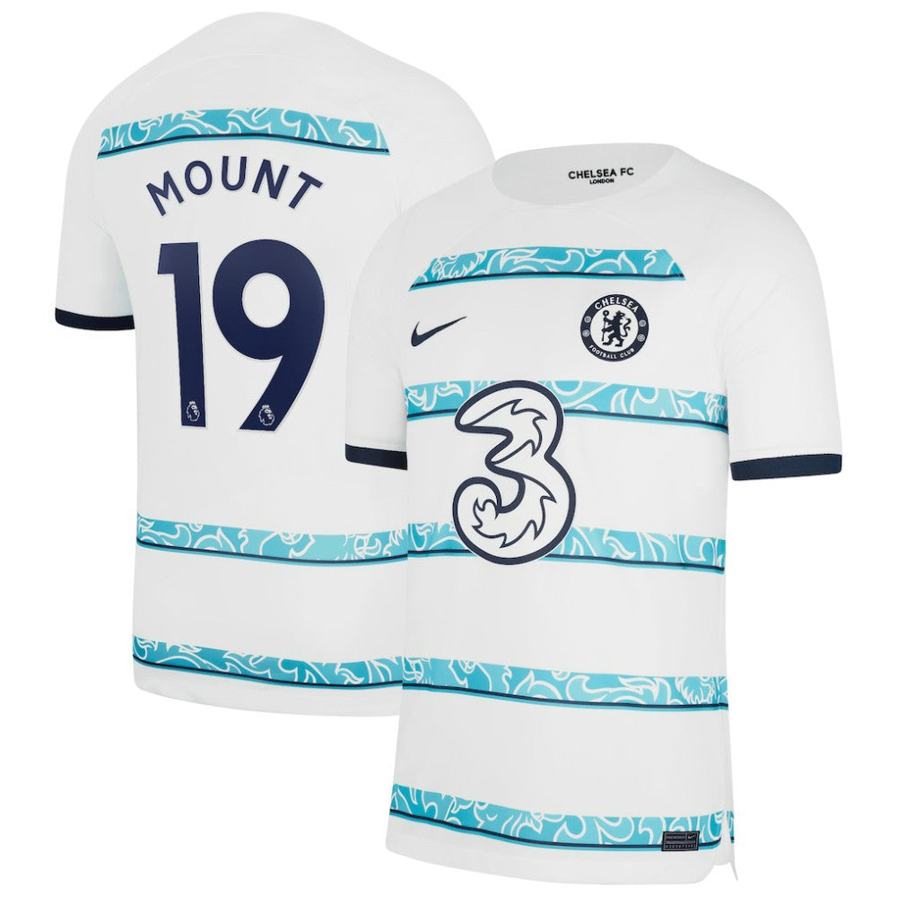Mason Mount Chelsea 2022/23 Away Breathe Stadium Replica Player Jersey White | Nike Sale