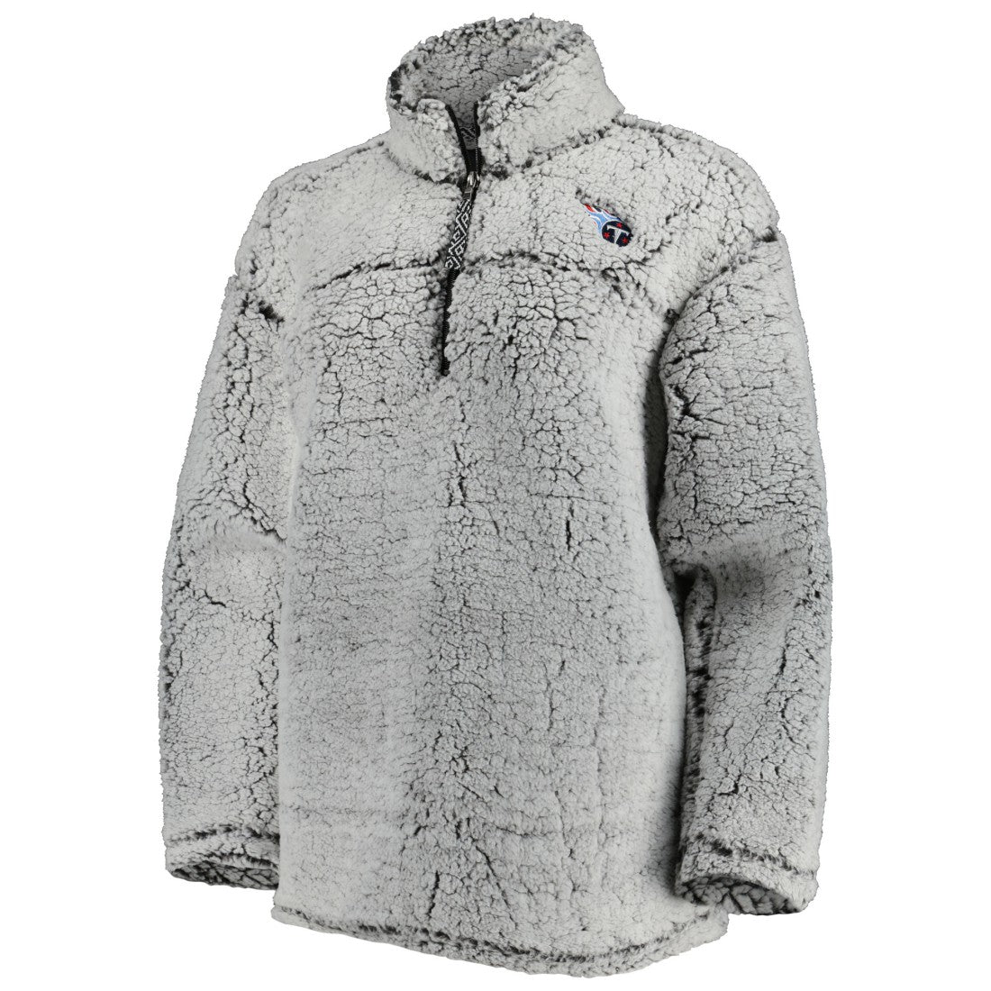 Tennessee Titans G-III 4Her by Carl Banks Women's Sherpa Quarter-Zip Jacket Gray | NFL