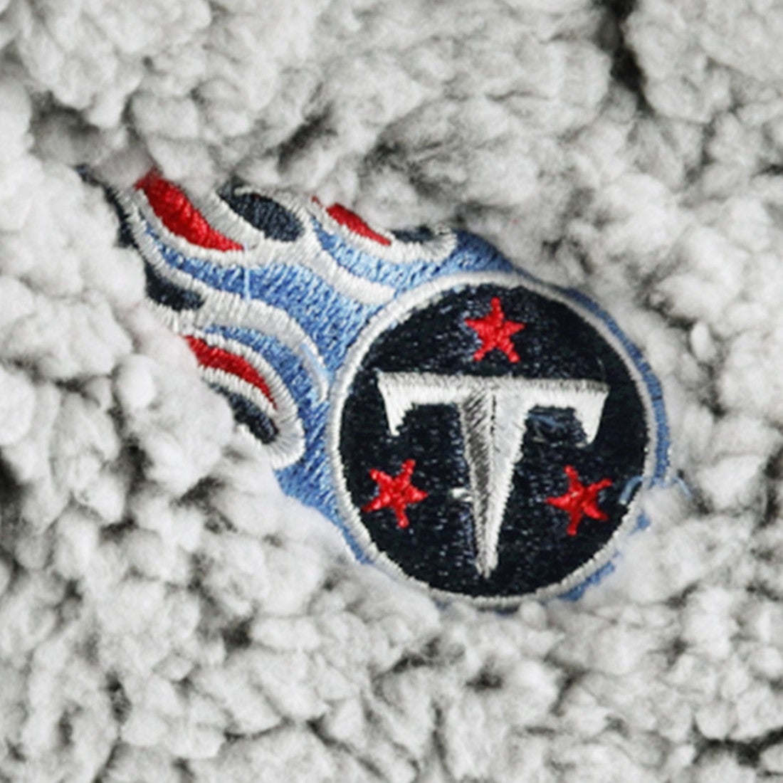 Tennessee Titans G-III 4Her by Carl Banks Women's Sherpa Quarter-Zip Jacket Gray | NFL