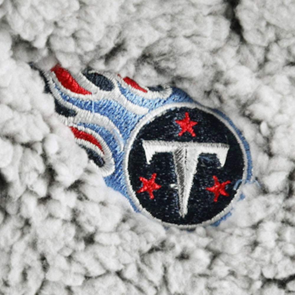Tennessee Titans G-III 4Her by Carl Banks Women's Sherpa Quarter-Zip Jacket Gray | NFL