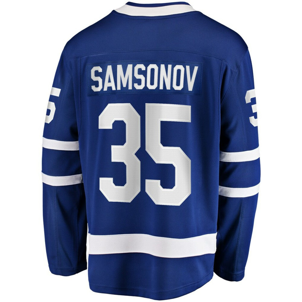 Ilya Samsonov Toronto Maple Leafs Fanatics Home Breakaway Player Jersey - Blue - NHL