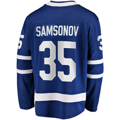 Ilya Samsonov Toronto Maple Leafs Fanatics Home Breakaway Player Jersey - Blue - NHL