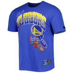 Golden State Warriors Pro Standard Hometown Chenille T-Shirt Royal - NBA