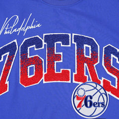 Philadelphia 76ers Pro Standard Hometown Chenille T-Shirt Royal - NBA