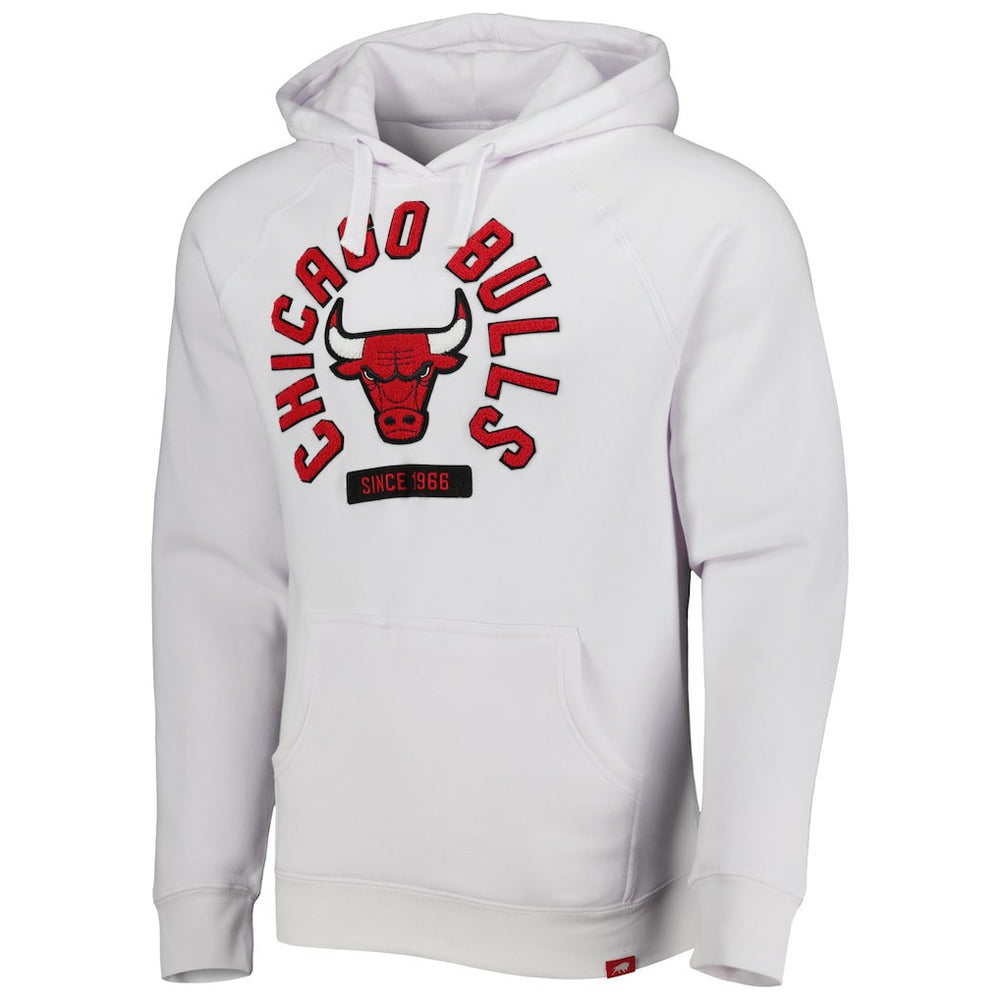Chicago Bulls Sportiqe Unisex Athos Olson Tri-Blend Pullover Hoodie White - NBA