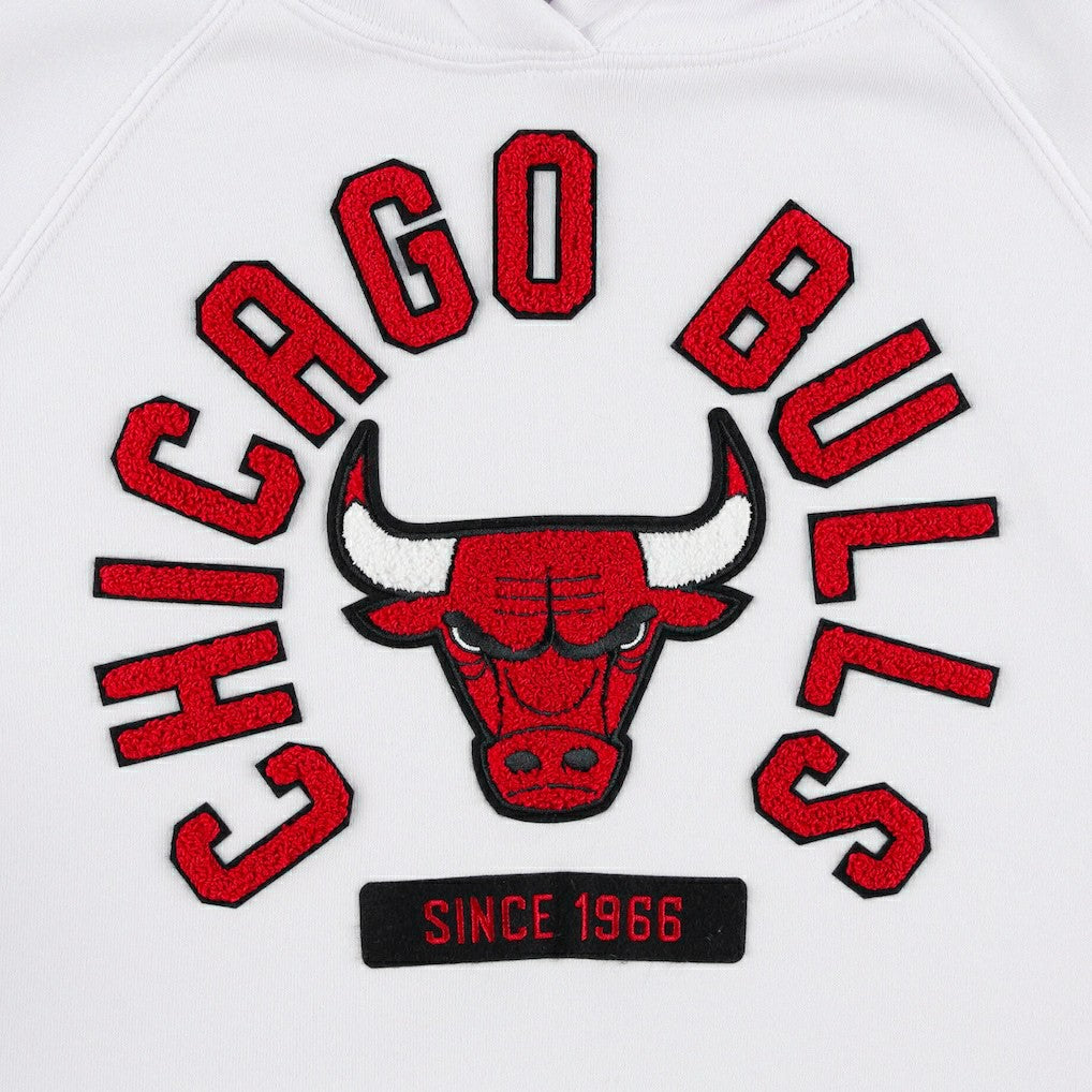 Chicago Bulls Sportiqe Unisex Athos Olson Tri-Blend Pullover Hoodie White - NBA