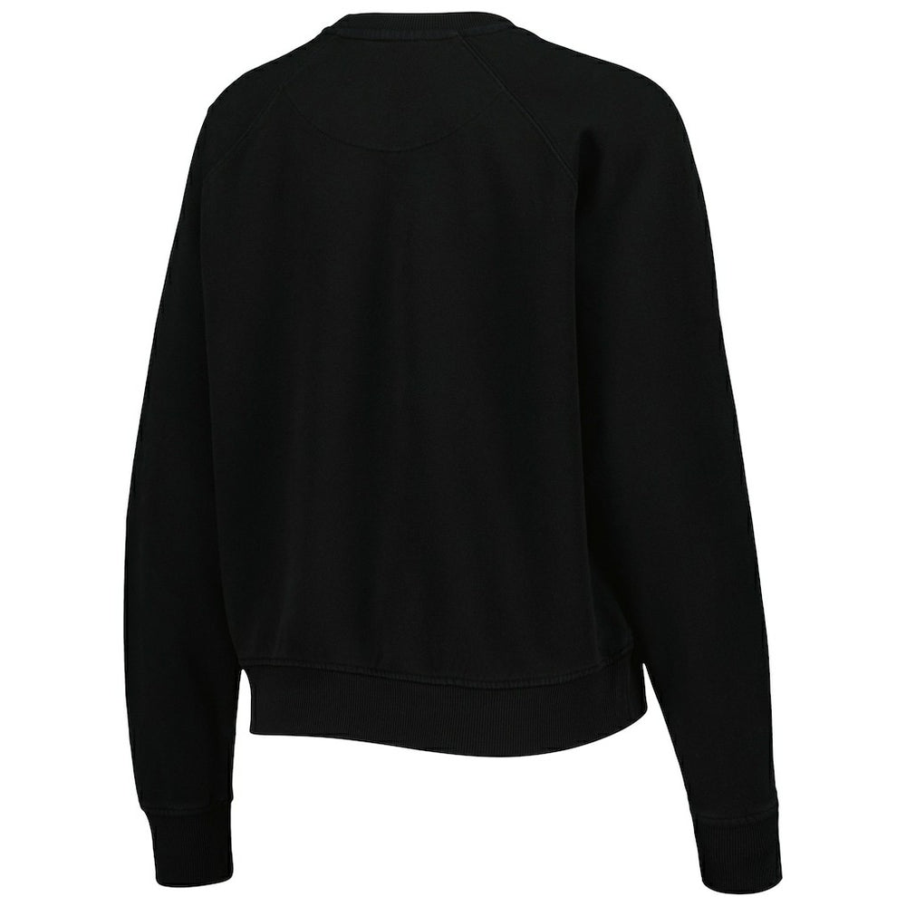 Chicago Bulls Sportiqe Women's Ashlyn Brava Raglan Pullover Sweatshirt Black - NBA
