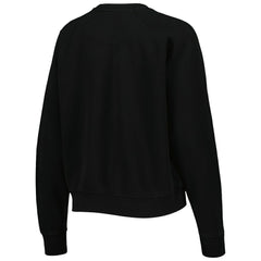 Chicago Bulls Sportiqe Women's Ashlyn Brava Raglan Pullover Sweatshirt Black - NBA
