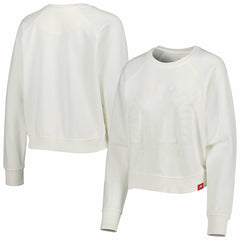 Chicago Bulls Sportiqe Women's Ashlyn Brava Raglan Pullover Sweatshirt Cream - NBA