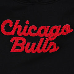 Chicago Bulls Sportiqe Women's Leona Ava Fleece Tri-Blend Pullover Hoodie Black - NBA