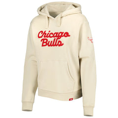 Chicago Bulls Sportiqe Women's Leona Ava Fleece Tri-Blend Pullover Hoodie Cream - NBA