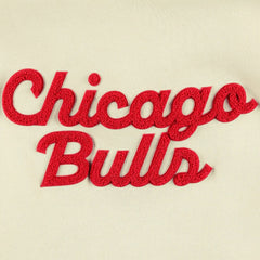 Chicago Bulls Sportiqe Women's Leona Ava Fleece Tri-Blend Pullover Hoodie Cream - NBA