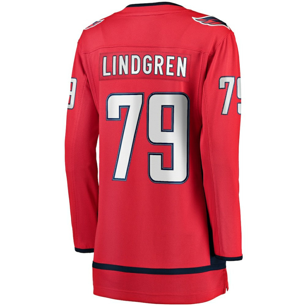 Charlie Lindgren Washington Capitals Fanatics Women's Home Breakaway Player Jersey - Red - NHL