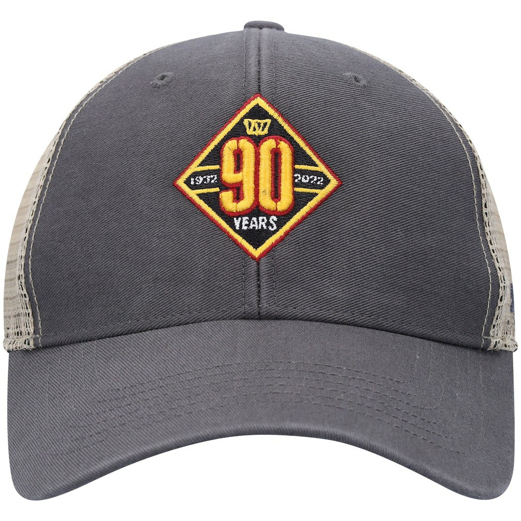Washington Commanders '47 90th Season MVP Trucker Snapback Hat Charcoal/Natural | 47 brand