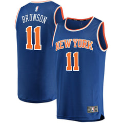 Jalen Brunson New York Knicks Fast Break Replica Jersey Icon Edition Blue - NBA