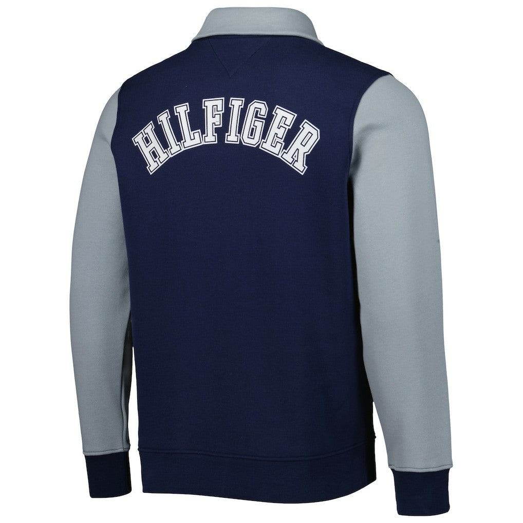 Dallas Cowboys Tommy Hilfiger Aiden Quarter-Zip Sweatshirt Navy/Silver | NFL