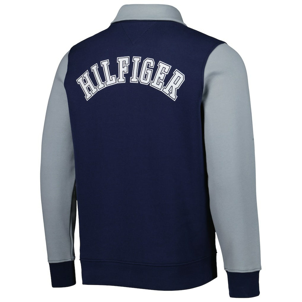 Dallas Cowboys Tommy Hilfiger Aiden Quarter-Zip Sweatshirt Navy/Silver | NFL