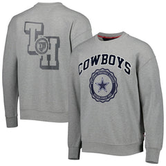 Dallas Cowboys Tommy Hilfiger Ronald Crew Sweatshirt Heather Gray | NFL
