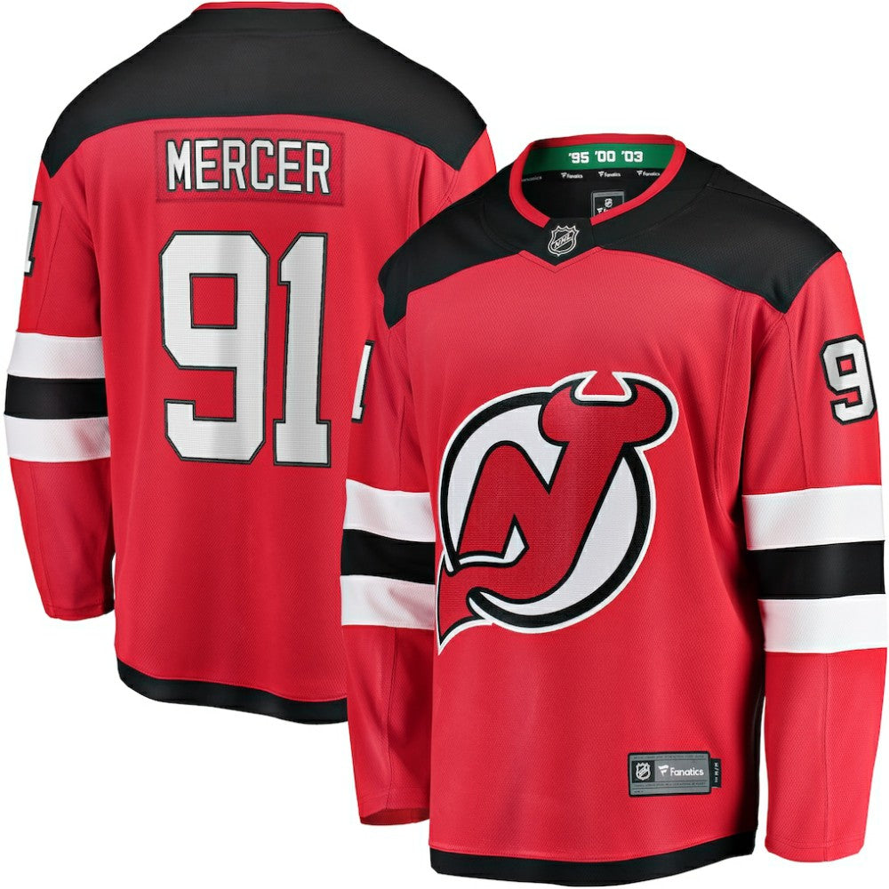 Dawson Mercer New Jersey Devils Fanatics Home Breakaway Jersey - Red - NHL