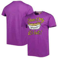 Minnesota Vikings Homage Dome Dog Hyper Local Tri-Blend T-Shirt Purple | NFL