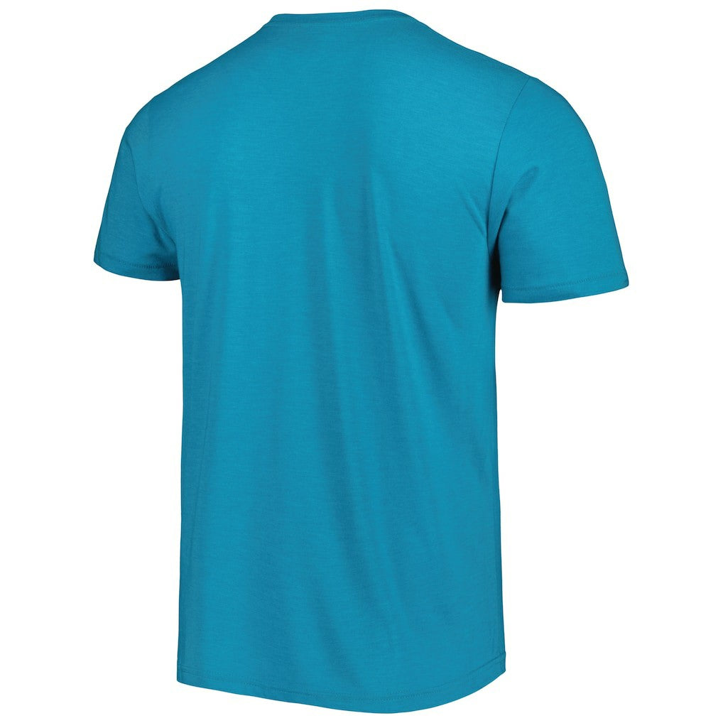 Miami Dolphins Homage Stadium Tri-Blend T-Shirt Aqua | NFL