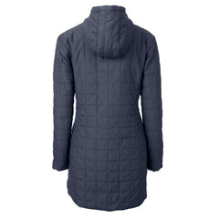 Atlanta Braves Cutter & Buck Women's Rainier Primaloft Eco Full-Zip Hoodie Long Coat - MLB