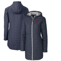 Philadelphia Phillies Cutter & Buck Women's Rainier Primaloft Eco Full-Zip Hoodie Long Coat - MLB