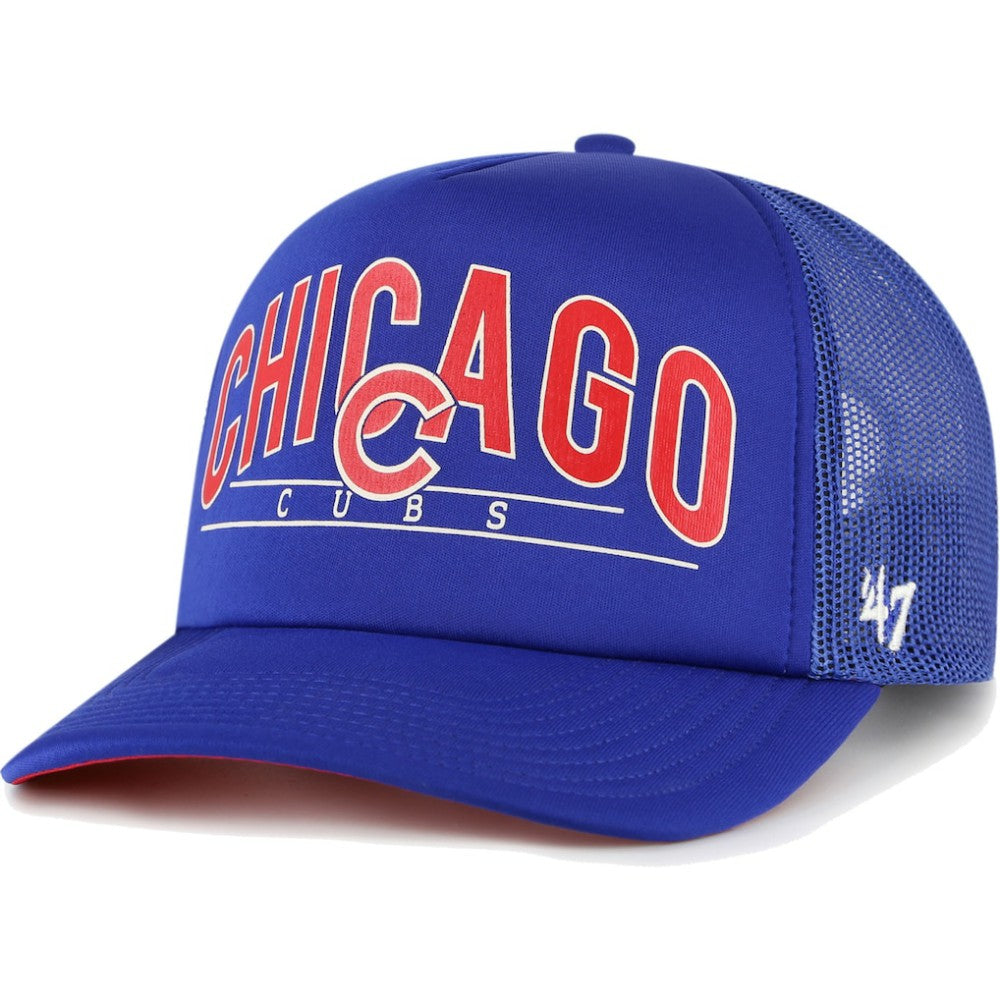Chicago Cubs '47 Backhaul Foam Trucker Snapback Hat - MLB