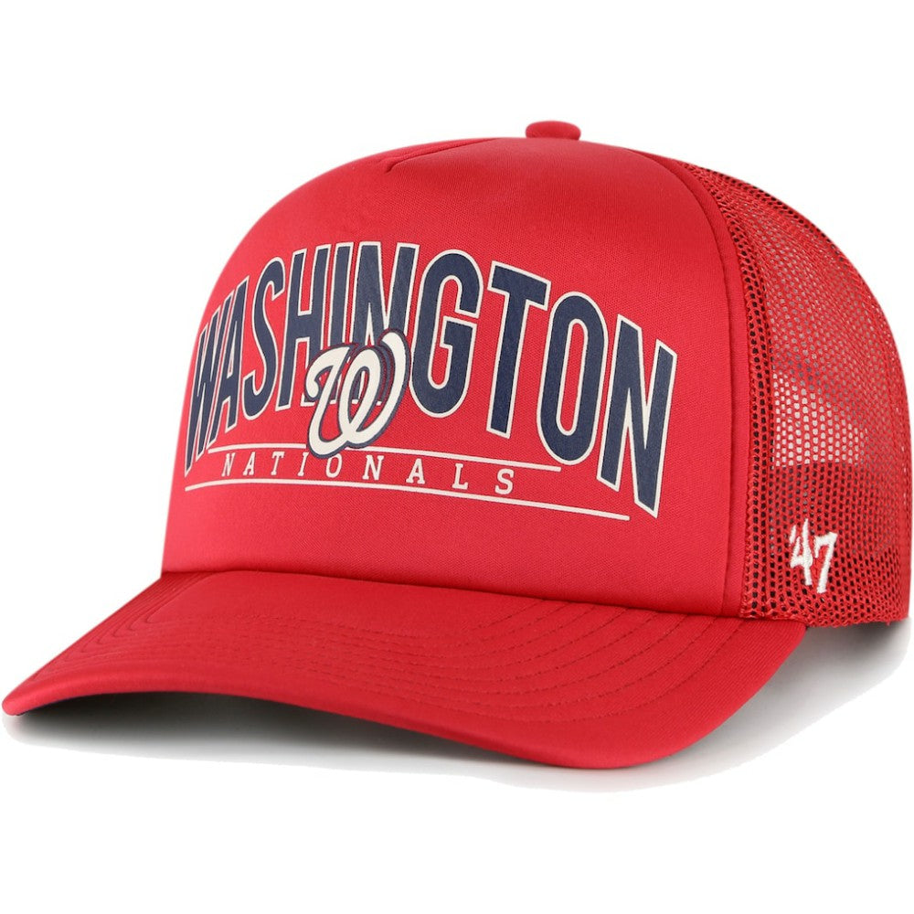 Washington Nationals '47 Backhaul Foam Trucker Snapback Hat - MLB