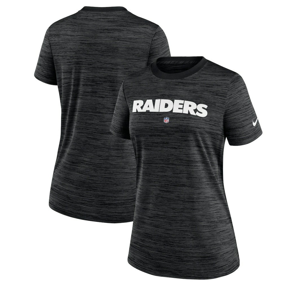 Las Vegas Raiders Women's Sideline Velocity Performance T-Shirt Black | Nike for Sale