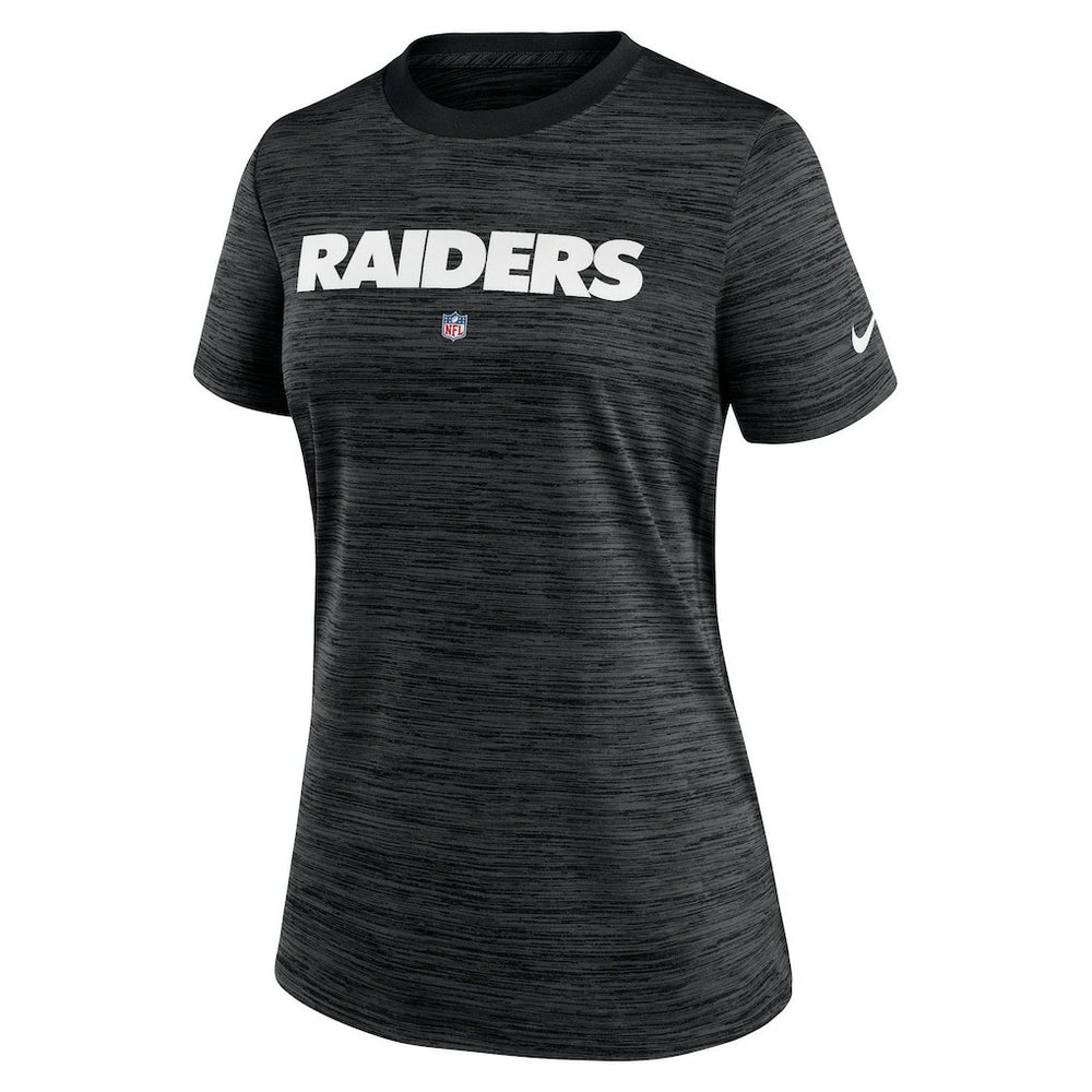 Las Vegas Raiders Women's Sideline Velocity Performance T-Shirt Black | Nike for Sale