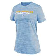 Los Angeles Chargers Women's Sideline Velocity Performance T-Shirt Powder Blue | Nike for Sale
