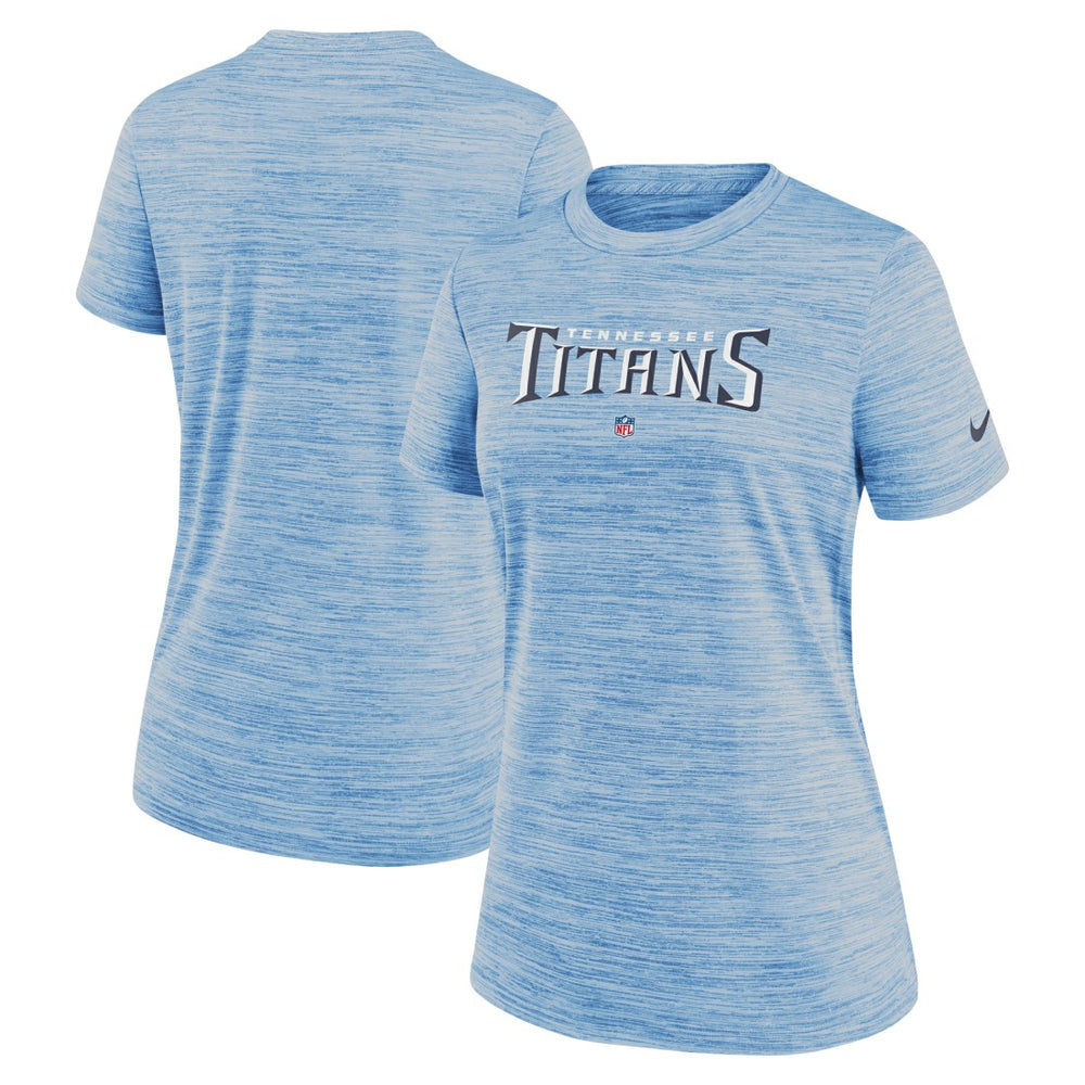 Tennessee Titans Women's Sideline Velocity Performance T-Shirt Light Blue | Nike for Sale