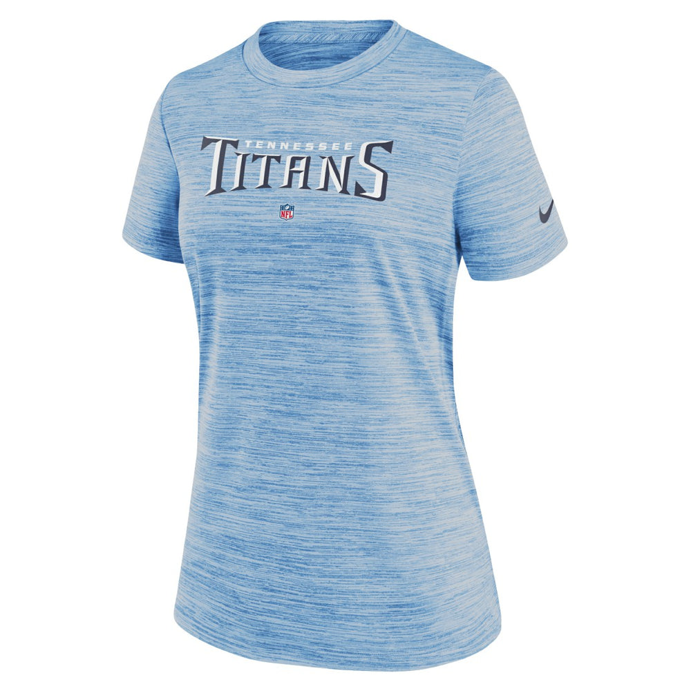 Tennessee Titans Women's Sideline Velocity Performance T-Shirt Light Blue | Nike for Sale