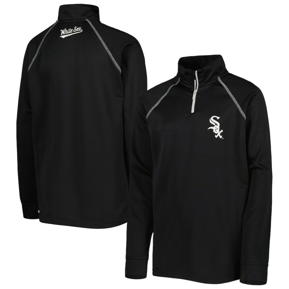 Chicago White Sox Stitches Youth Team Raglan Quarter-Zip Jacket - MLB