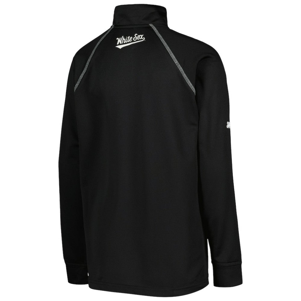 Chicago White Sox Stitches Youth Team Raglan Quarter-Zip Jacket - MLB